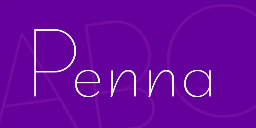 Glamourous Fonts for Designers working in Fashion Industry: Penne