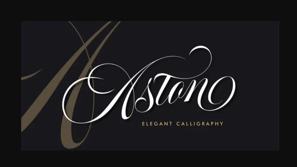 Glamourous Fonts for Designers working in Fashion Industry: Aston