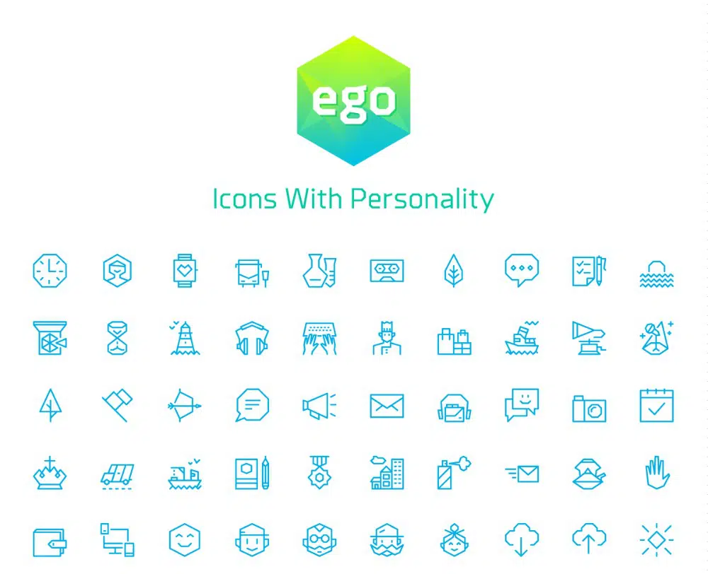 Line Design Icon sets for Your Collection: Ego