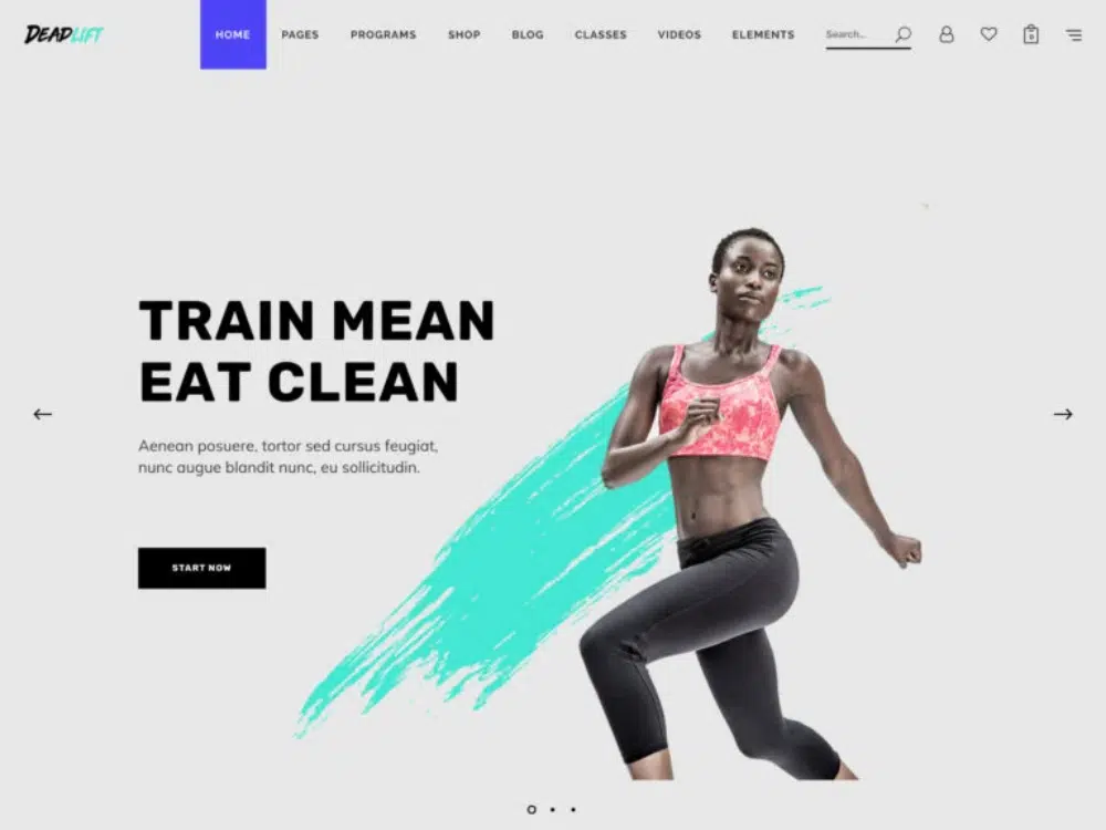 Impressive WordPress Themes for Fitness Clubs: DeadList