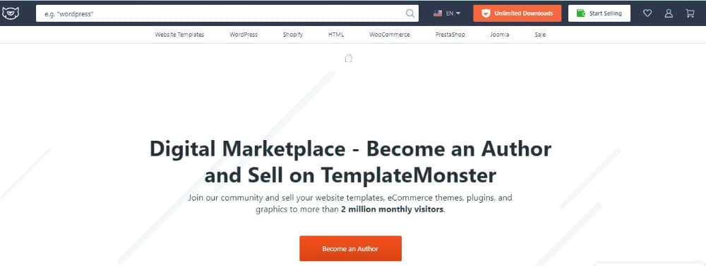 Best Websites to Sell Your Graphic Design Assets: Template Monster