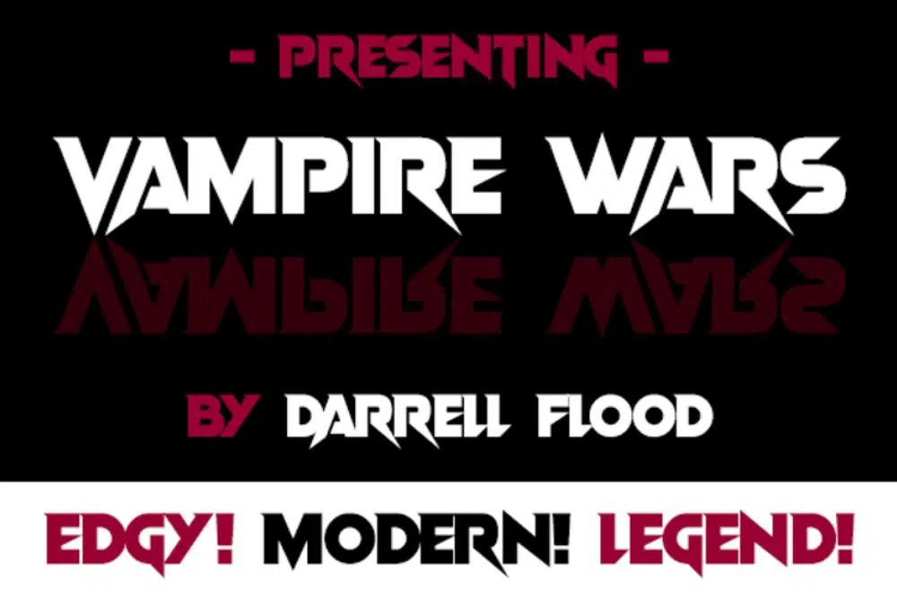 Free Cinematic Fonts for Videos: Vampire Wars