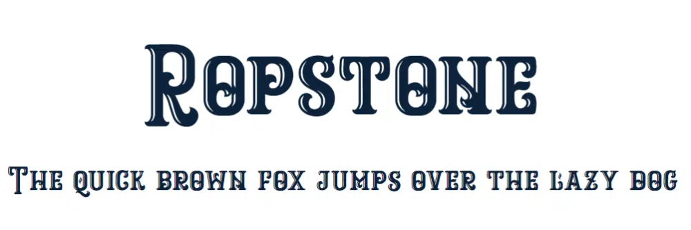 Free Cinematic Fonts for Videos: Ropstone