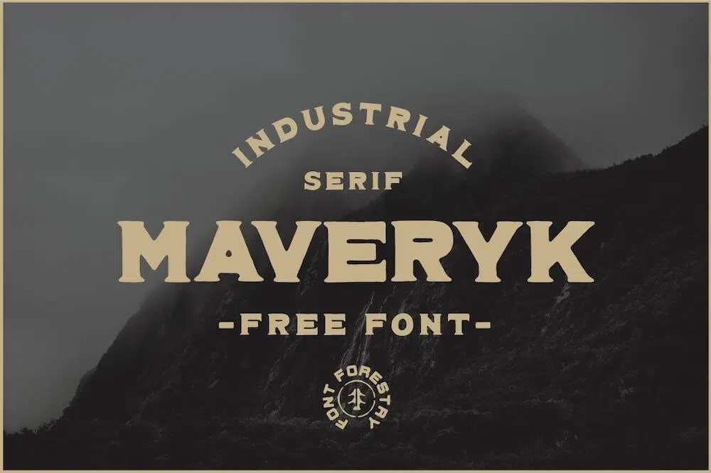 Free Industrial Fonts for Designers: Maveryk