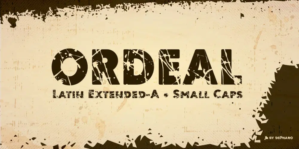 Free Industrial Fonts for Designers: Ordeal