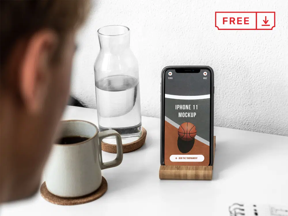 Free Mobile Application Mockups Designers Can Download: Iphone Realistic