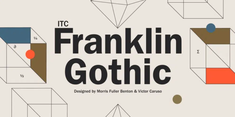 Best Fonts for Brochures & Flyers: ITC Franklin Gothic