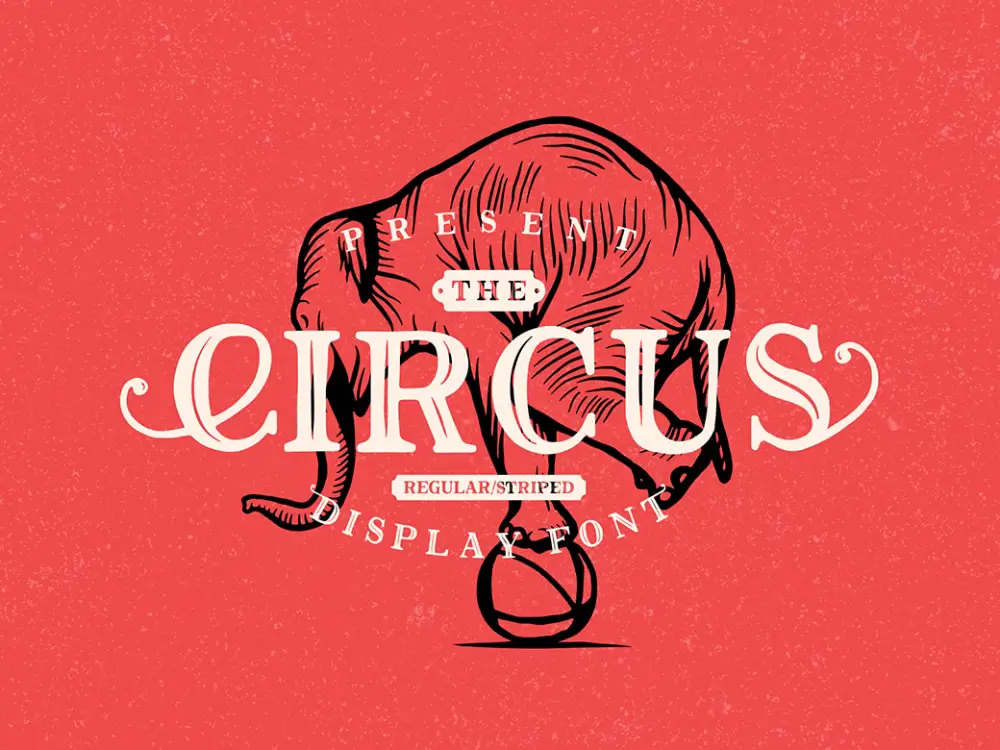 Free Cinematic Fonts for Videos: Circus Font
