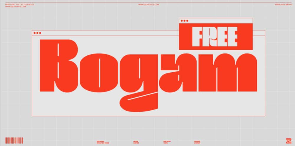 Best Fonts for Brochures & Flyers: Bogam