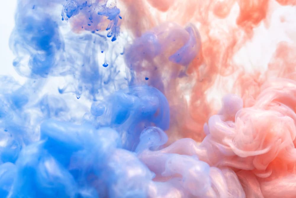 Free Beautiful Watercolor Textures & Patterns for Designers: Blue & Orange Watercolor Clouds
