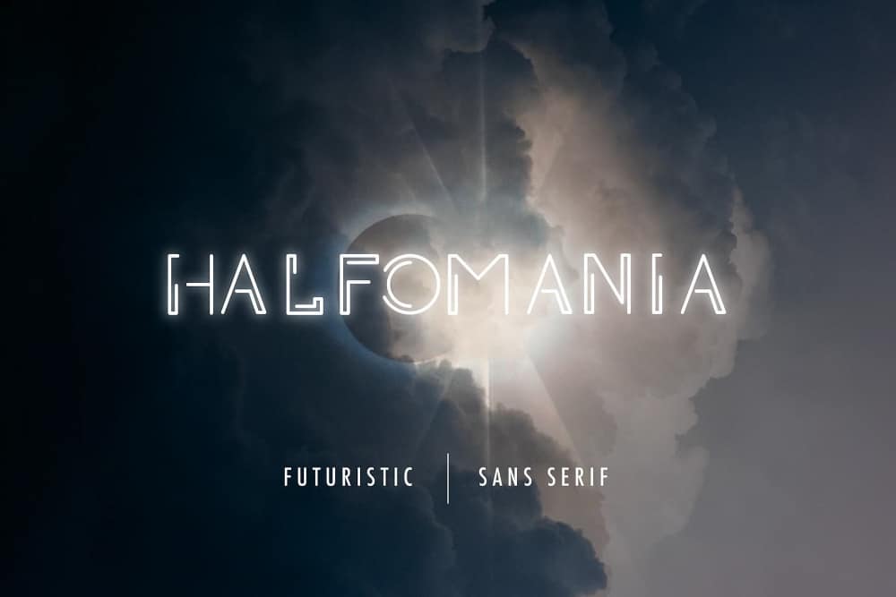Free Cinematic Fonts for Videos: Halfomania