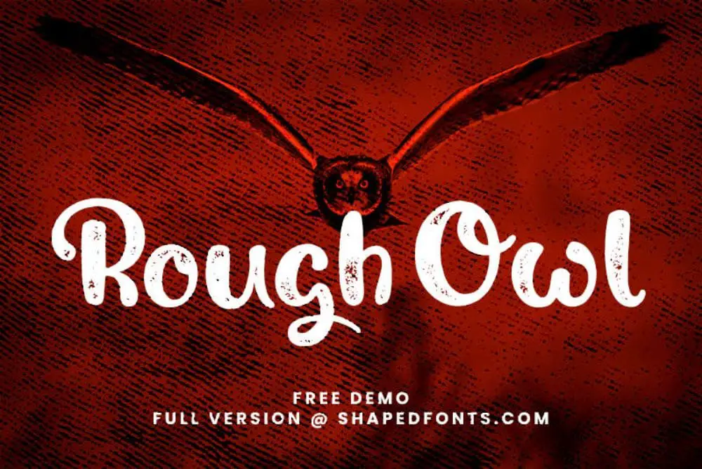 Free Cinematic Fonts for Videos: Rough Owl