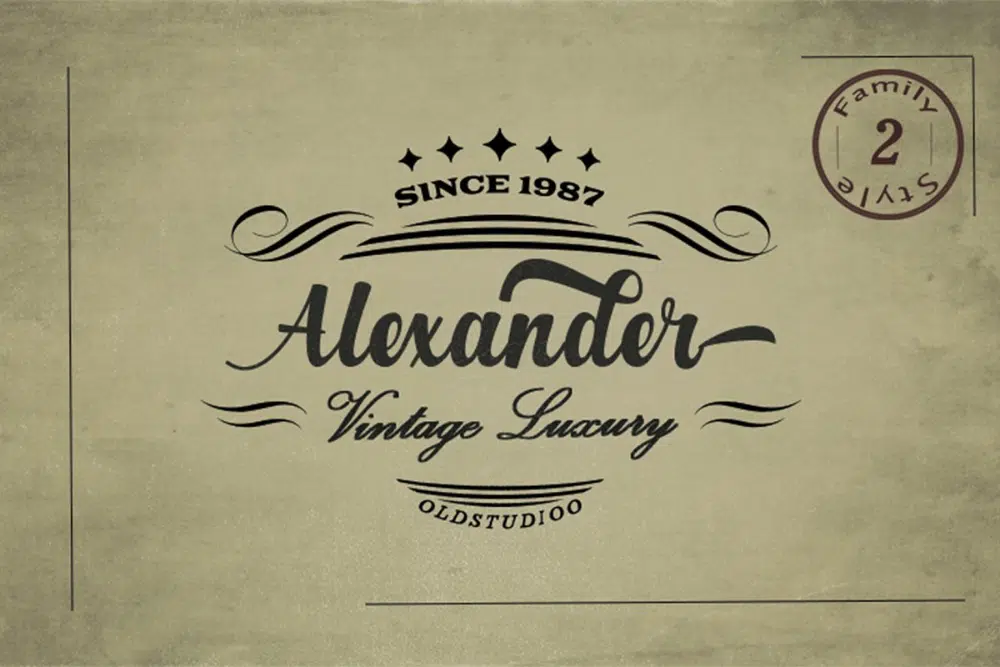 Free Cinematic Fonts for Videos: Alexander