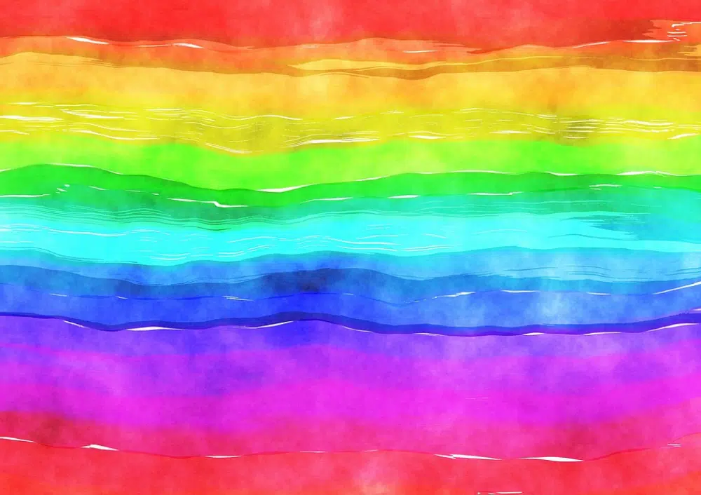 Free Beautiful Watercolor Textures & Patterns for Designers: Rainbow Pattern in Watercolors