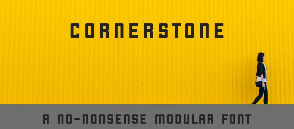 Free Industrial Fonts for Designers: CornerStone