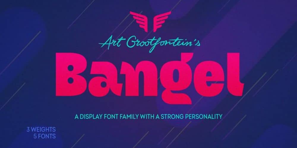 Free Cinematic Fonts for Videos: Bangel