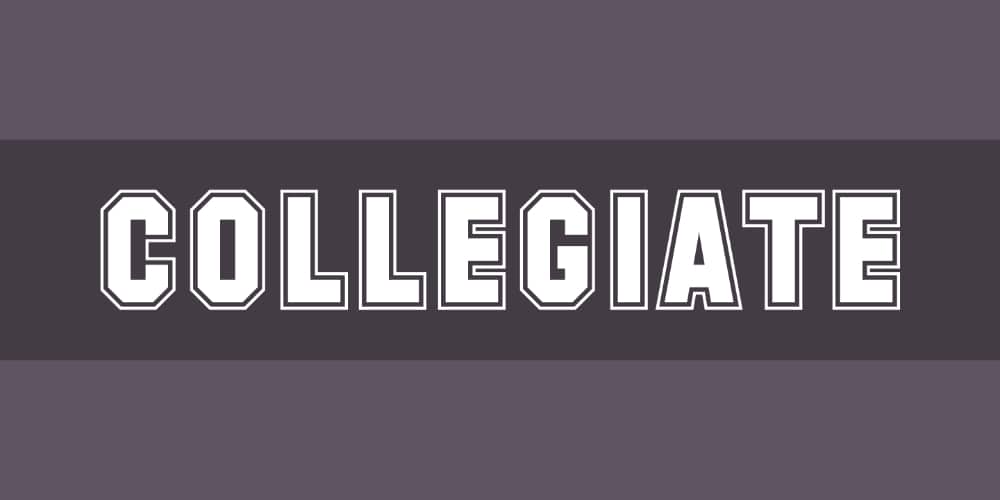 Free Industrial Fonts for Designers: Collegiate
