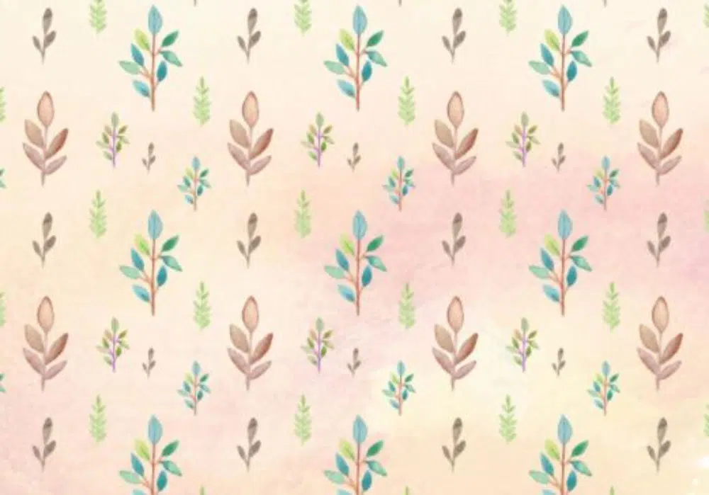 Free Beautiful Watercolor Textures & Patterns for Designers: Watercolor Leaves Pattern