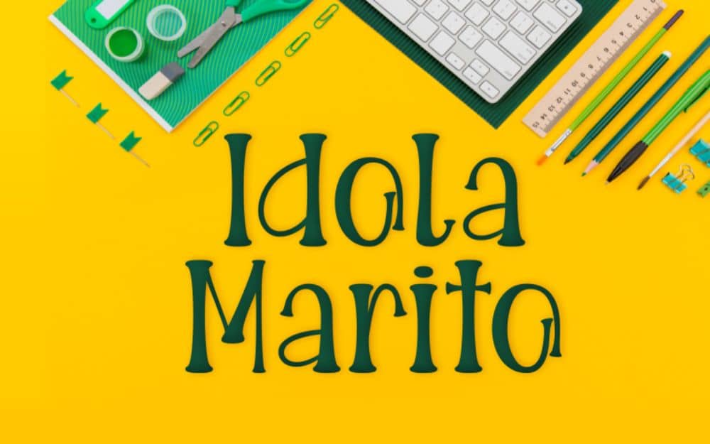 Free Cinematic Fonts for Videos: Idola Marito