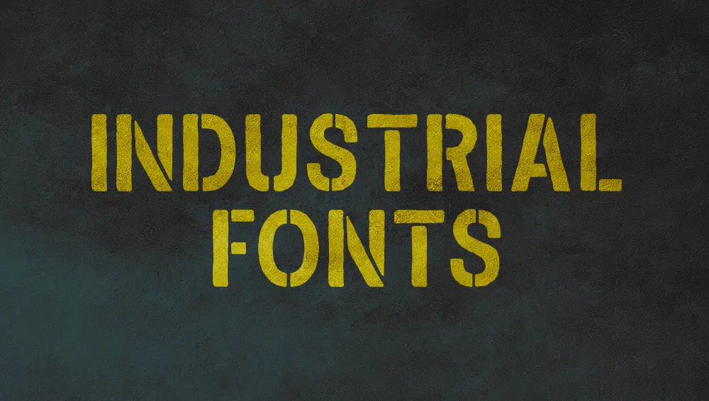 Free Industrial Fonts for Designers