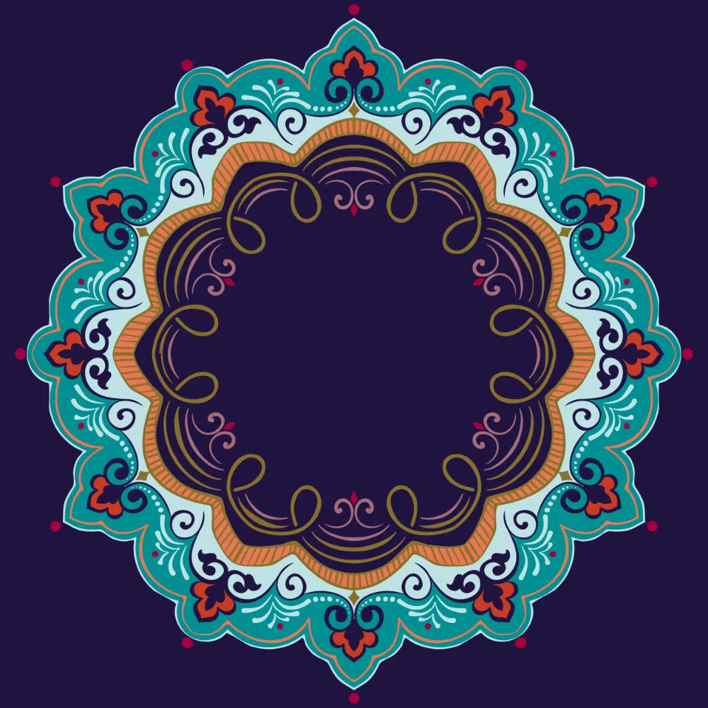 Free Mandala Designs: Ornamental Round