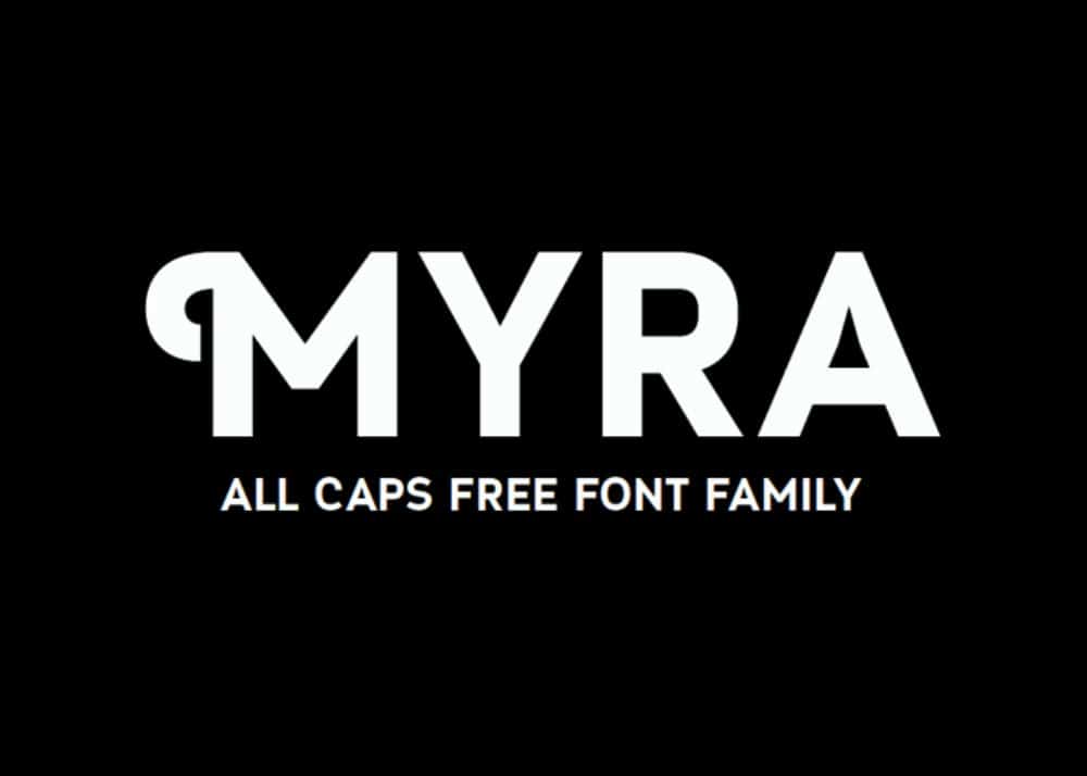 Most Used Fonts for Brochure Designing: Myra