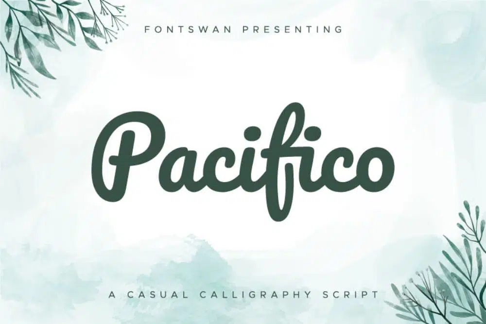 Most Used Fonts for Brochure Designing: Pacifico
