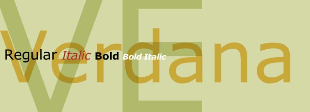 Most Used Fonts for Brochure Designing: Verdena