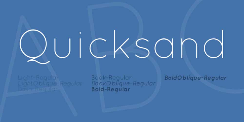 Most Used Fonts for Brochure Designing: Quicksand