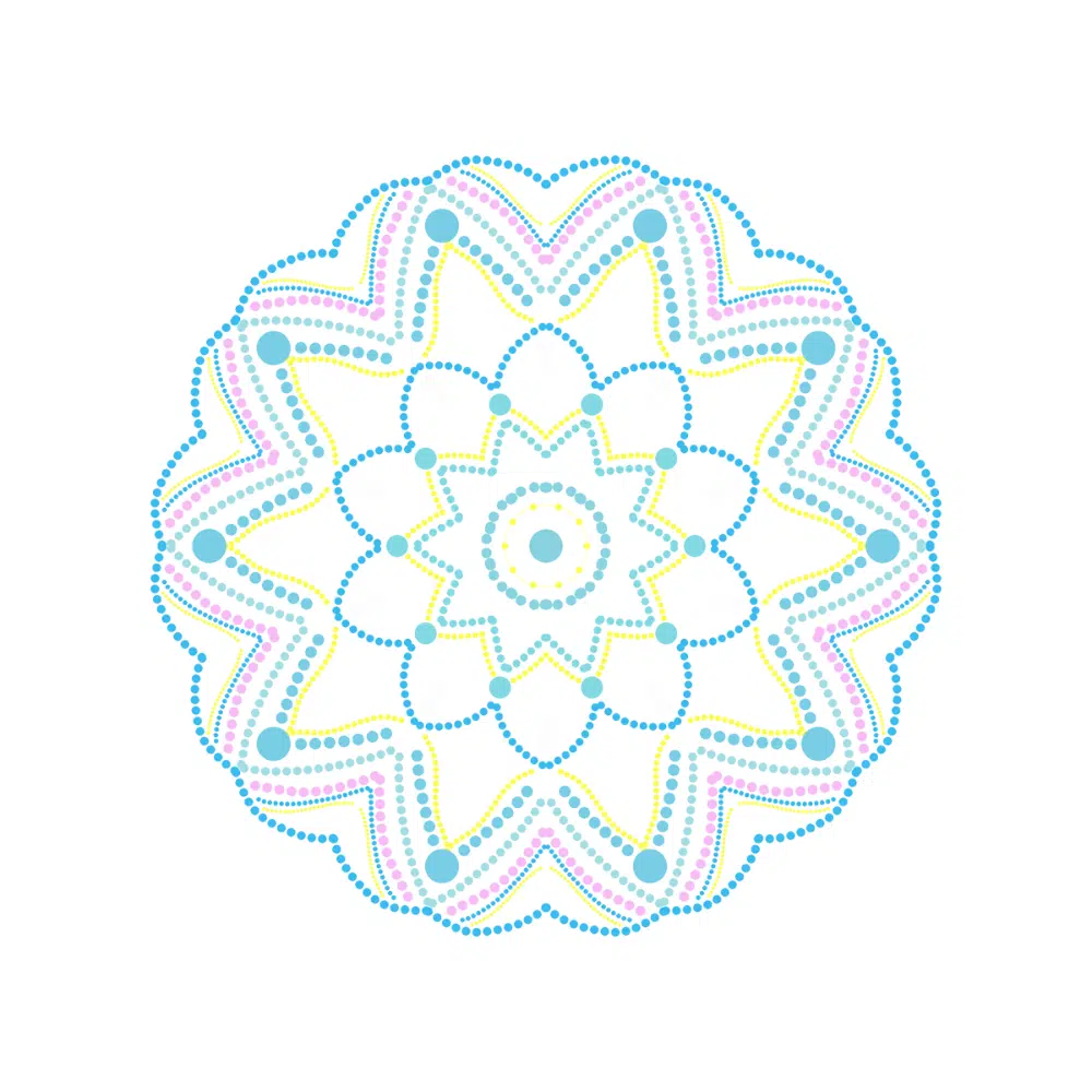 Free Mandala Designs: Polka Dot