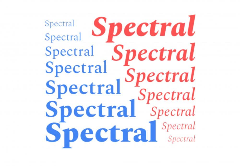 Most Used Fonts for Brochure Designing: Spectral