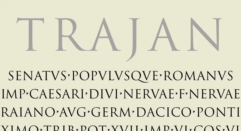 Most Used Fonts for Brochure Designing: Trajan