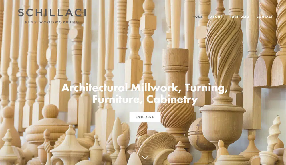 Example Furniture Website: www.schillaciwoodworking.com