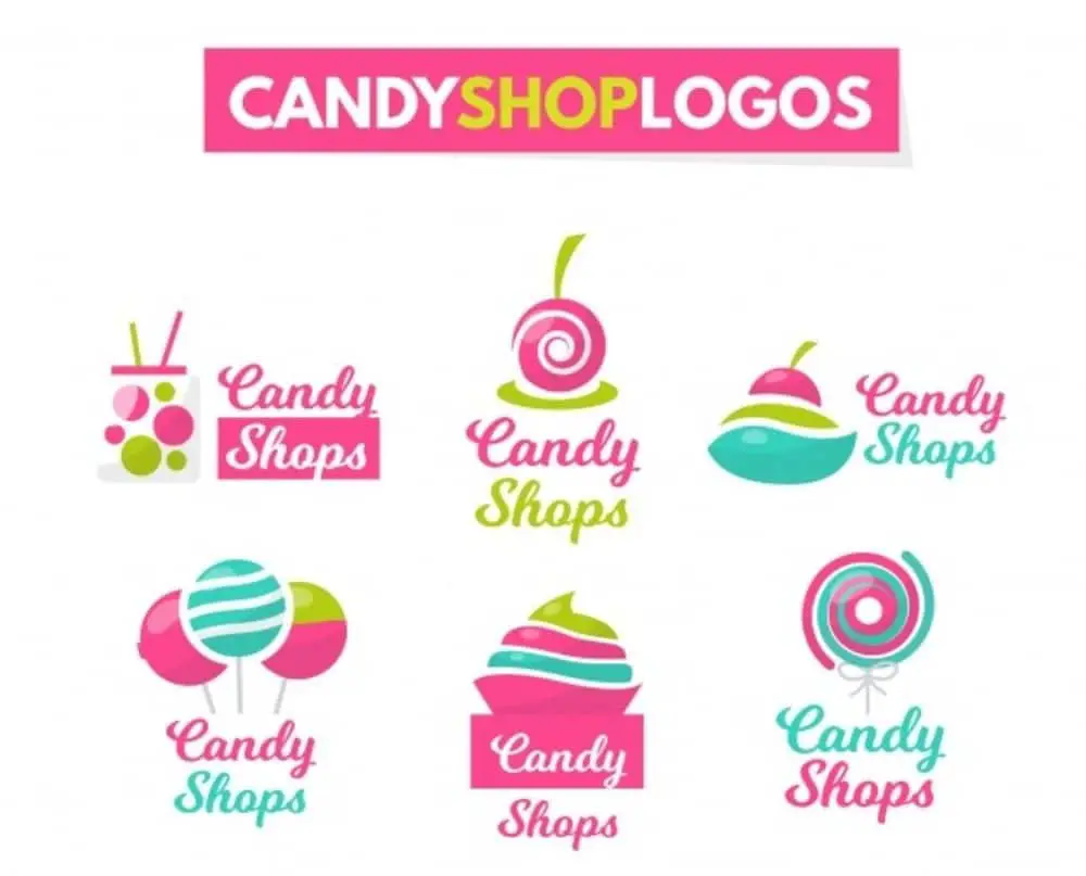 Free Highly Useful Food Logo Templates: Candy Shop Logo