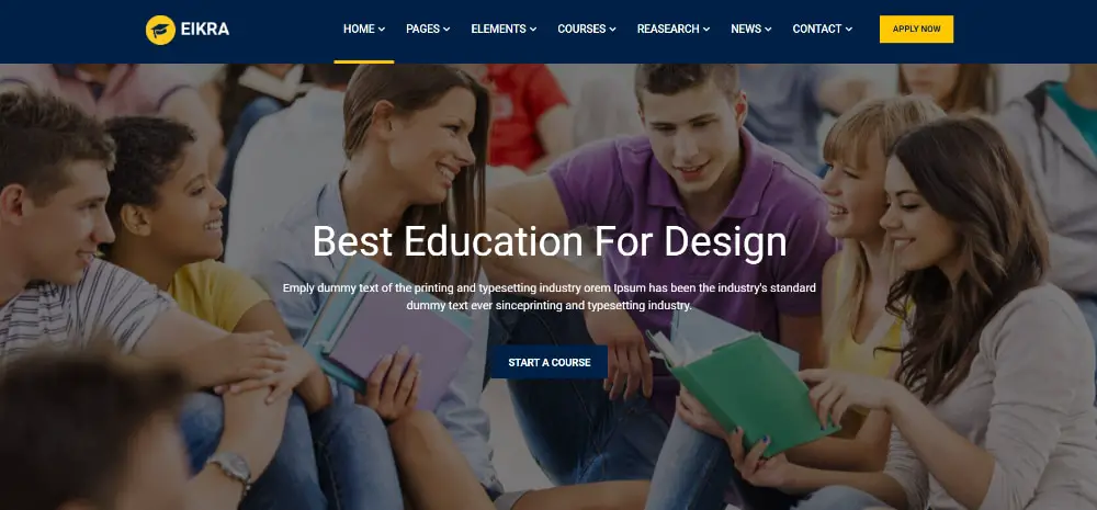 Awesome WordPress Themes for Colleges & Universities: Eikra