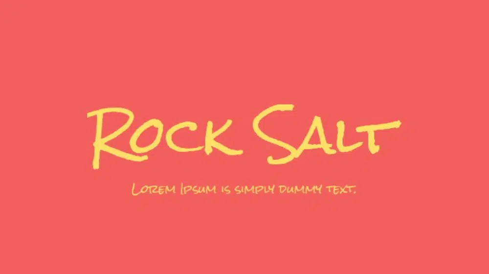 Best Fonts to Use for Digital Media: Rock Salt