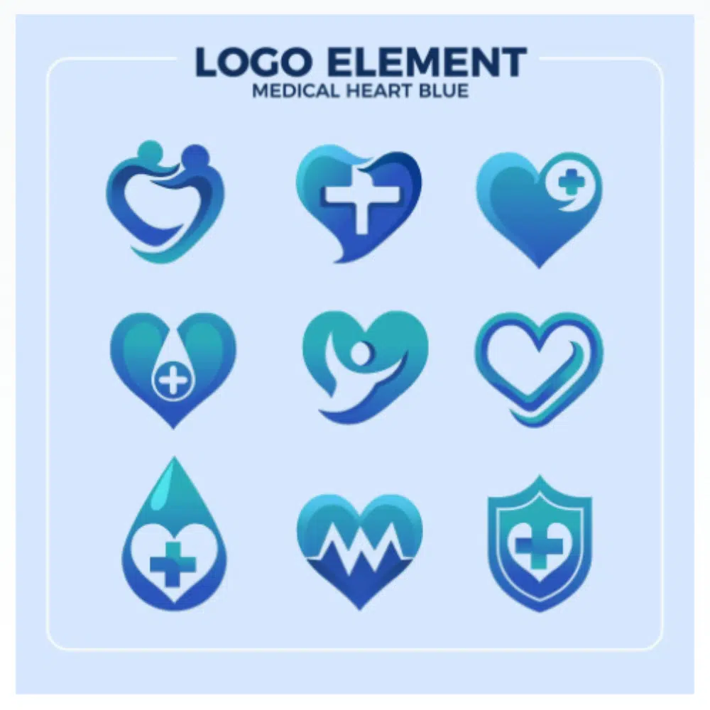 Free Design Assets for Healthcare Designers: Medical Heart Logo Templates