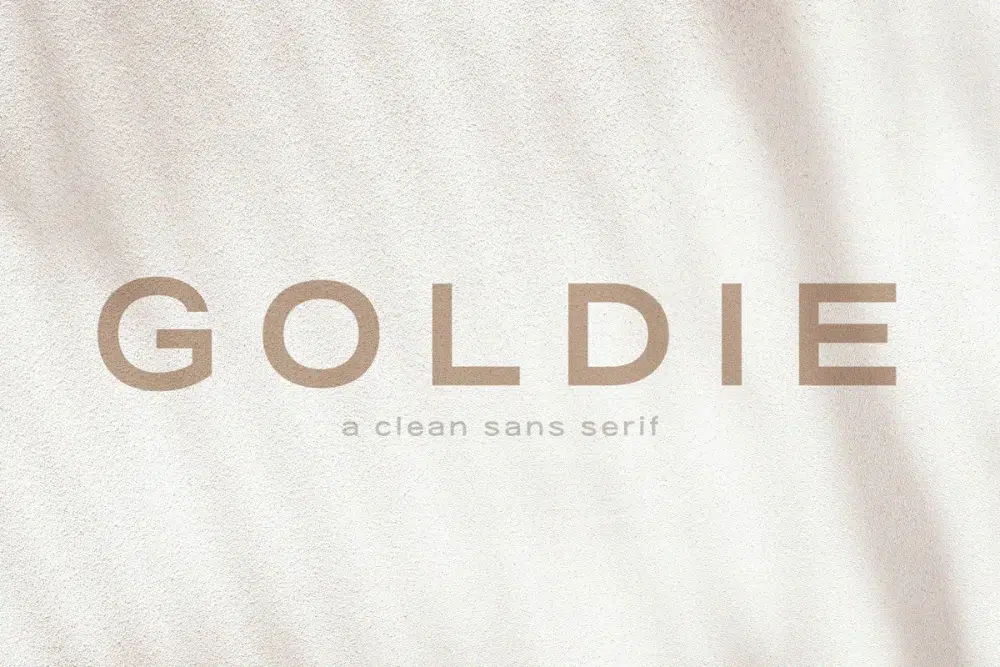 Best Fonts to Use for Digital Media: Goldie