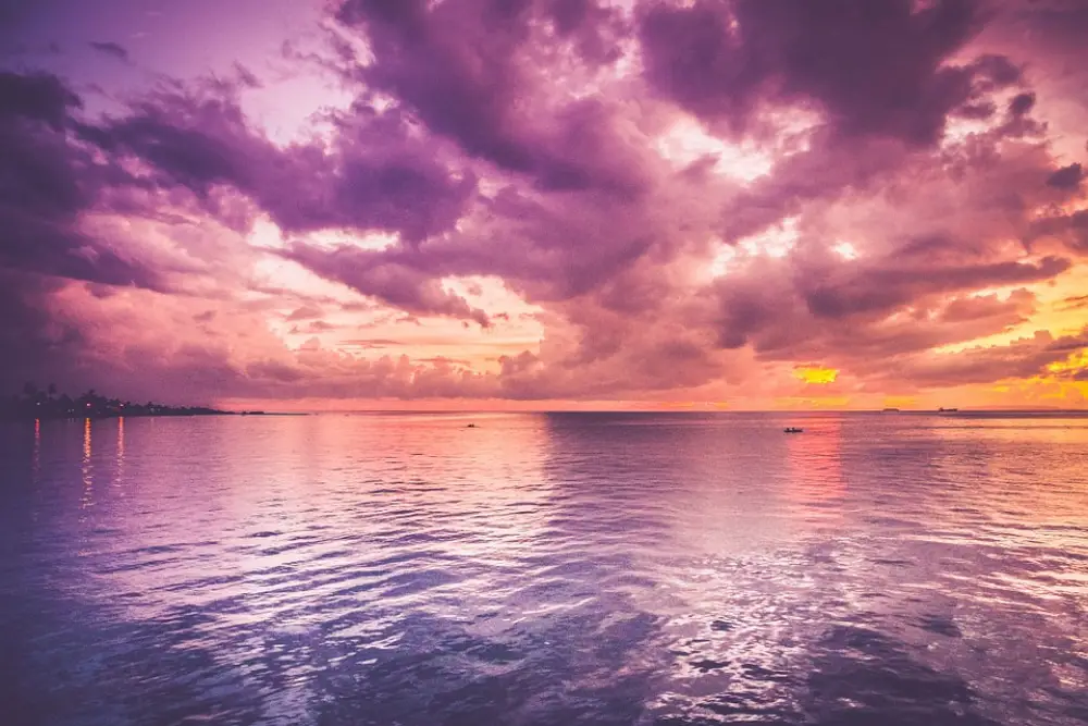 Free Amazing Sky Backgrounds for Designers: Purple Sunset Sky