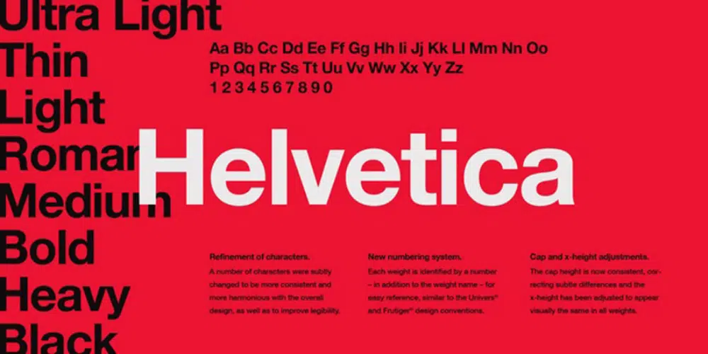 Best Fonts to Use for Digital Media: Helvetica