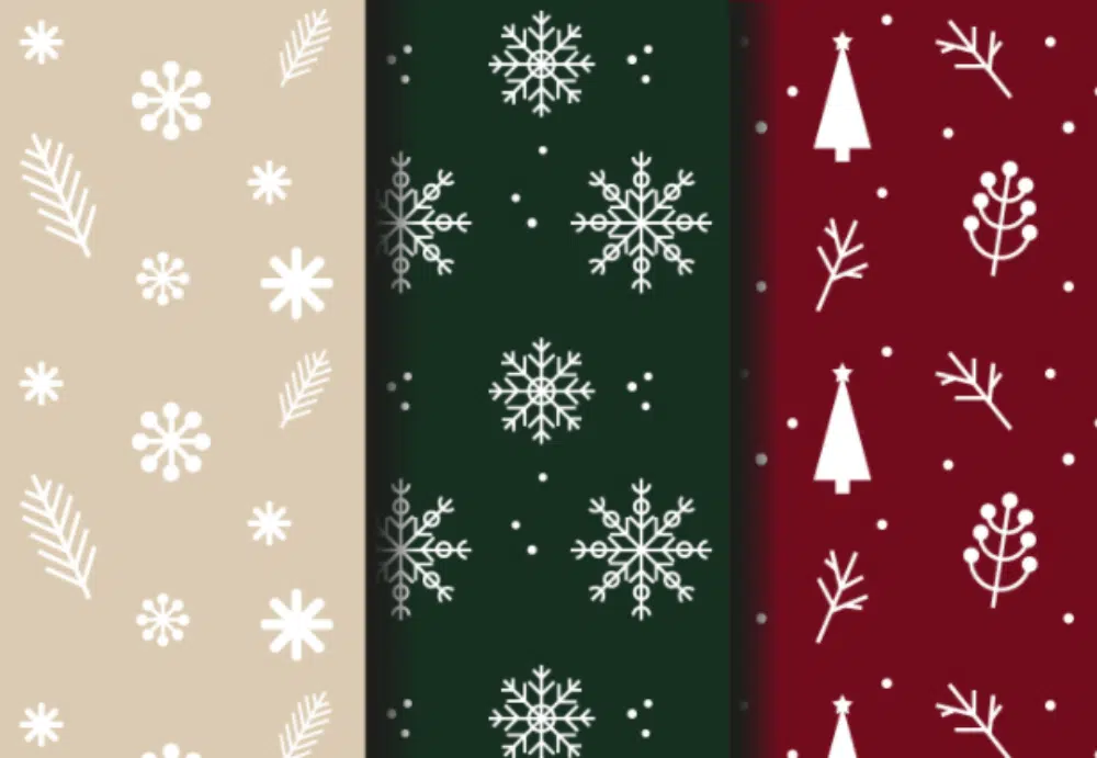 Best Free Christmas Design Assets for Designers: Christmas Simple Pattern Backgrounds
