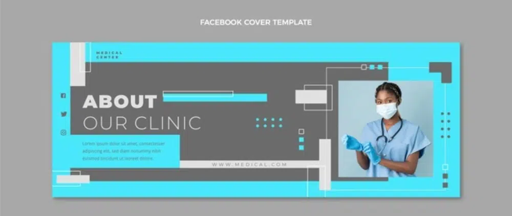 Free Design Assets for Healthcare Designers: Modern Facebook Cover Image Template