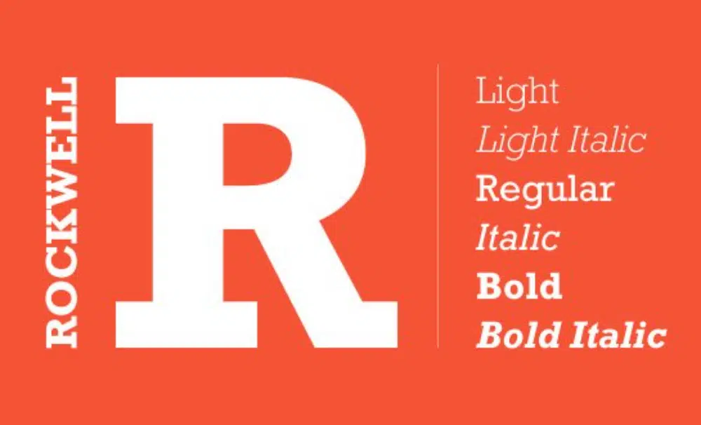 Best Fonts to Use for Digital Media: Rockwell