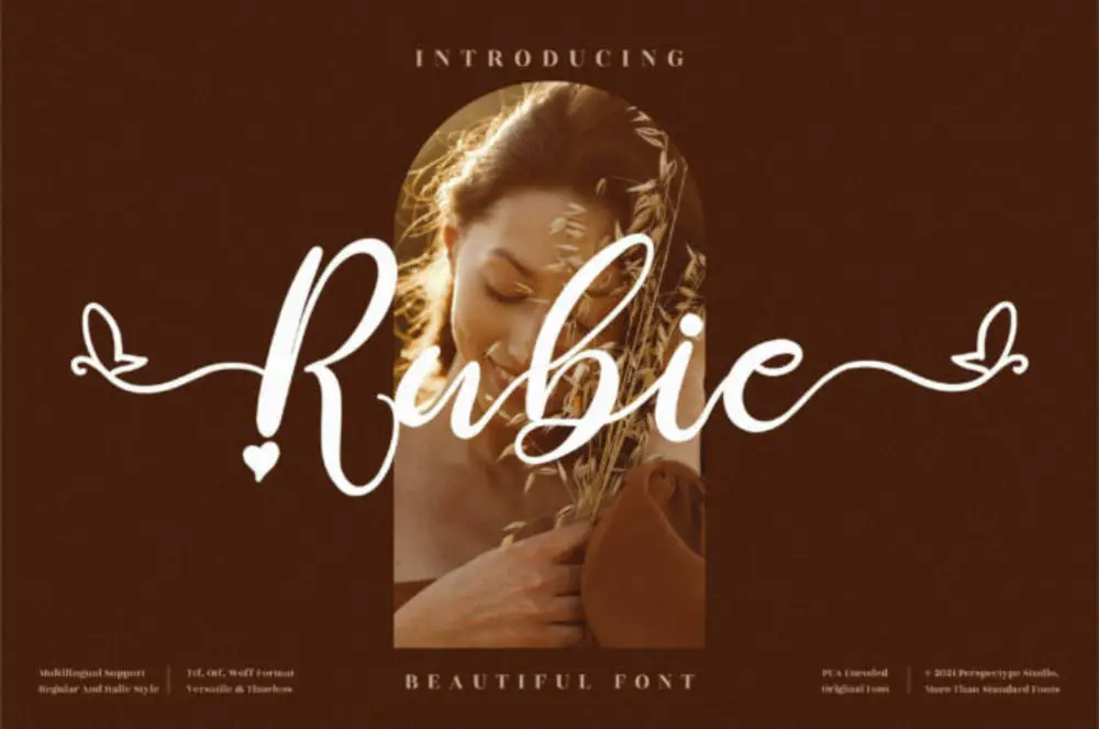 Free Strong Fonts for Website Headers: Rubie