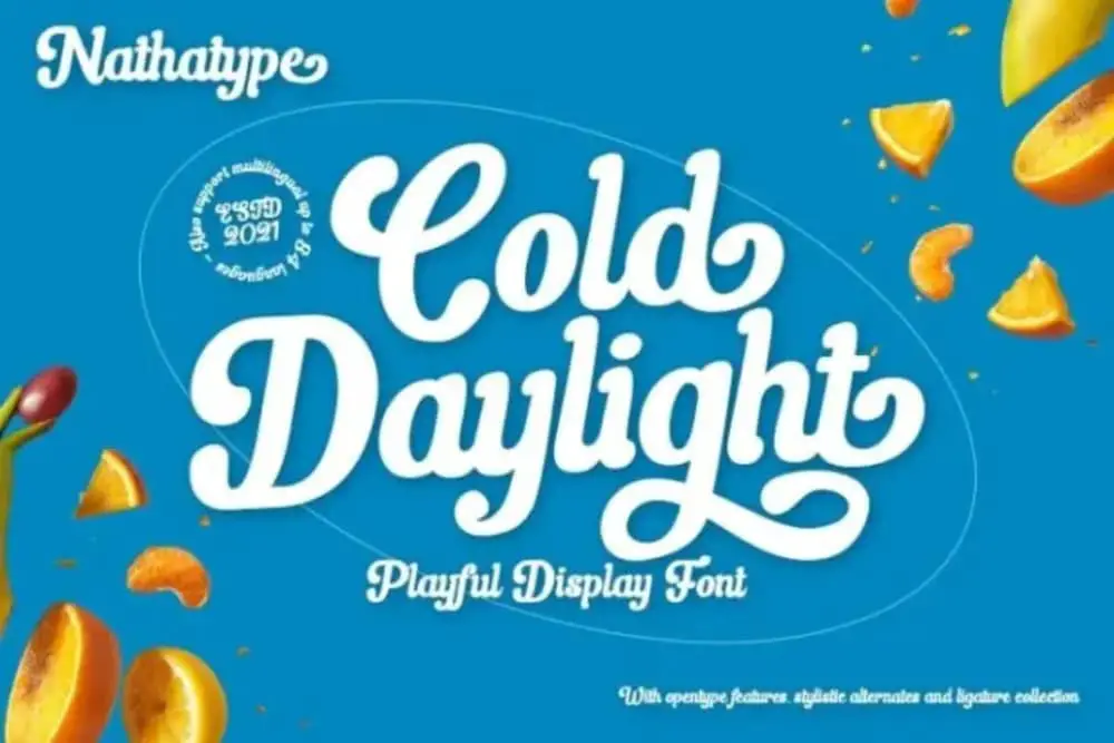 Free Strong Fonts for Website Headers: Cold Daylight