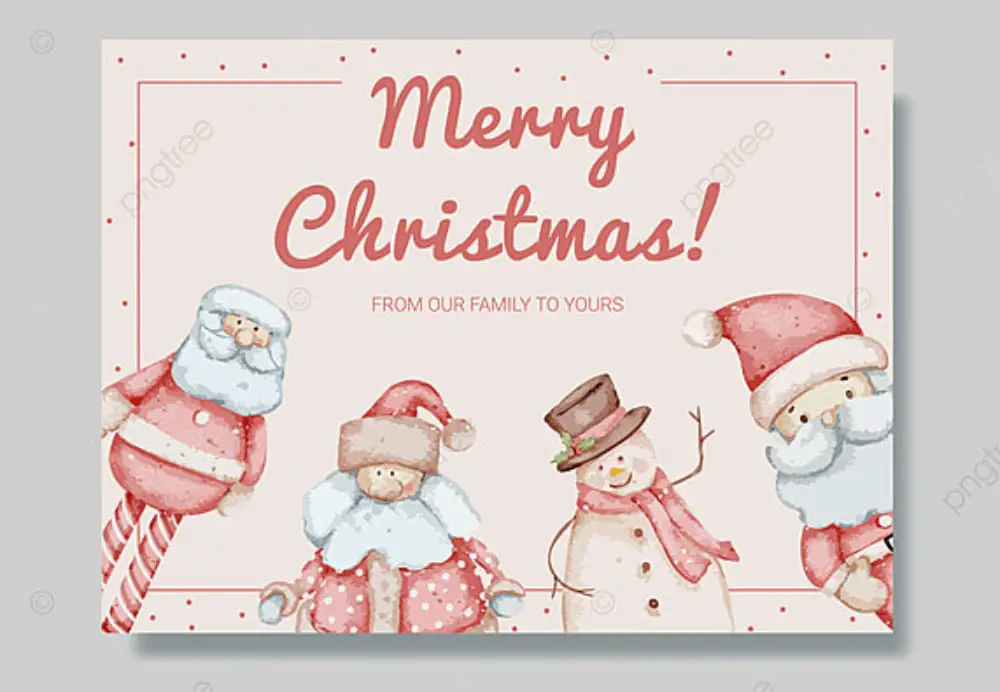 Creative Postcard Templates for the Holiday Season: Santa Clause Christmas Post Card