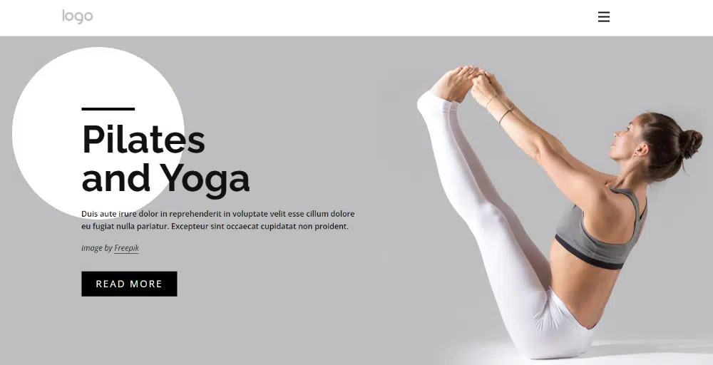 Best Free HTML Landing Pages for 2022: Pilates & Yoga Landing Page