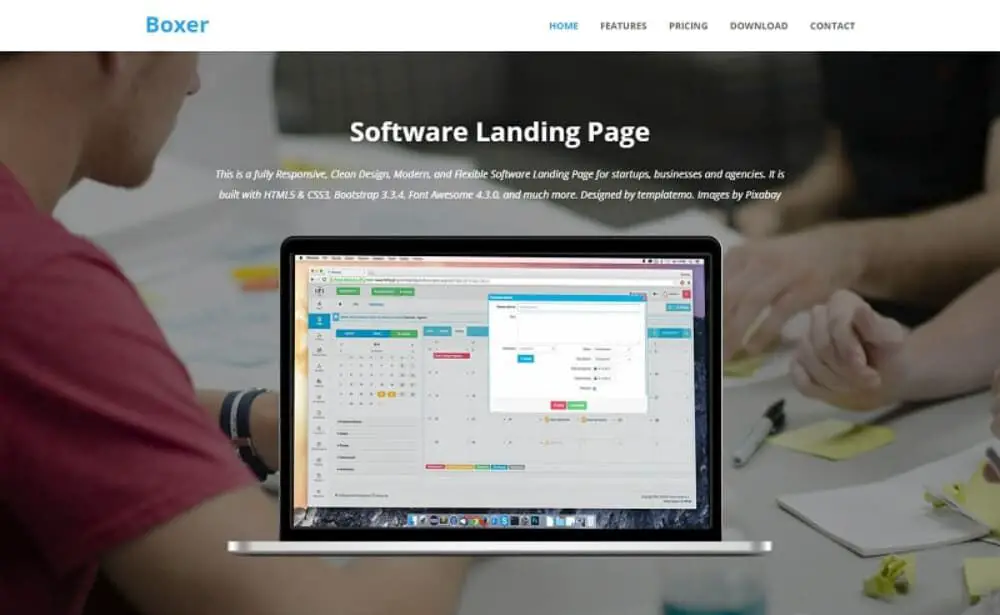 Best Free HTML Landing Pages for 2022: Software Landing Page