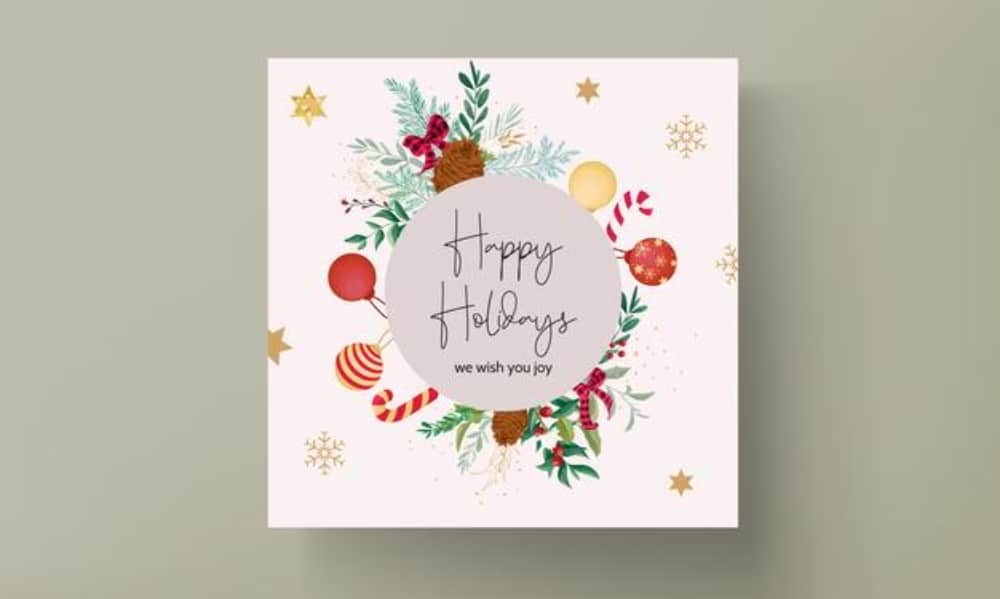Creative Postcard Templates for the Holiday Season: Happy Holidays Post Card