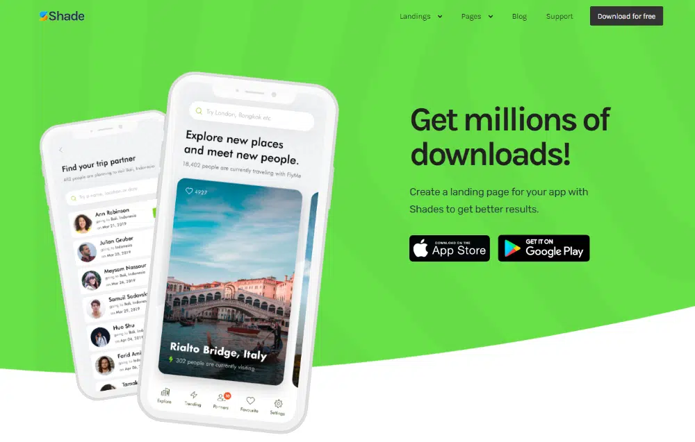 Best Free HTML Landing Pages for 2022: Mobile Application Landing Page